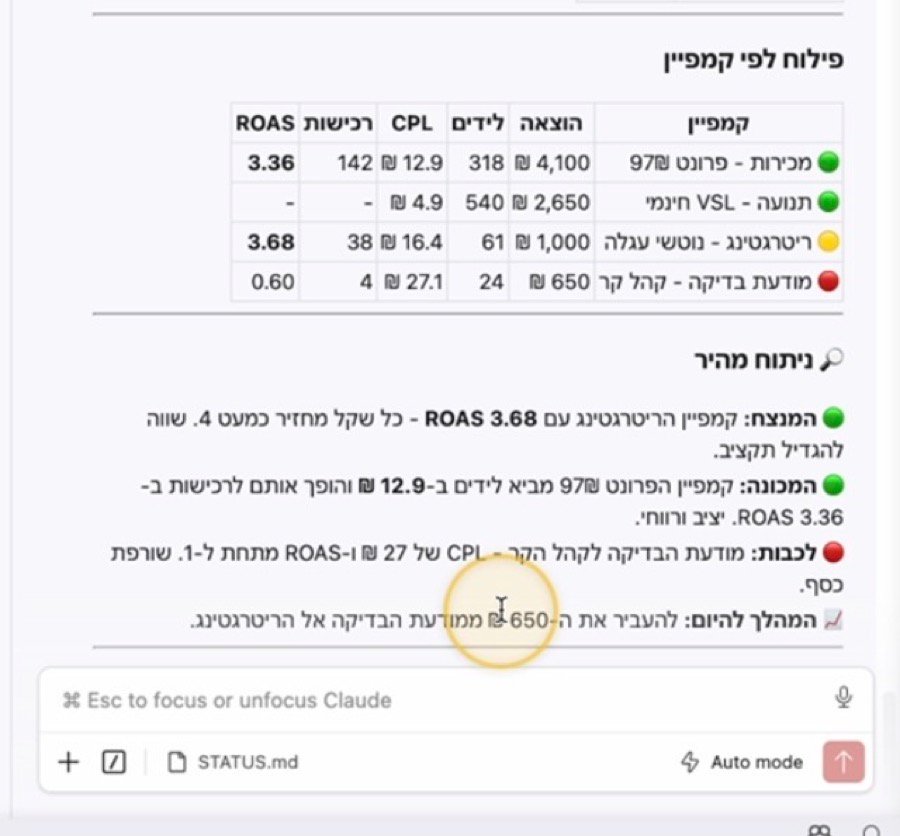 בריף קמפיין ממומן יומי